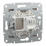 Розетка комп'ютерна RJ45 UTP кат.6 Asfora бронза ABS [EPH4700169] Шнейдер Електрік