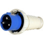 Силовая вилка 2P+PE 63А 230В переносная IP67 синяя [p011003] E.NEXT e.plug.pro.3.63