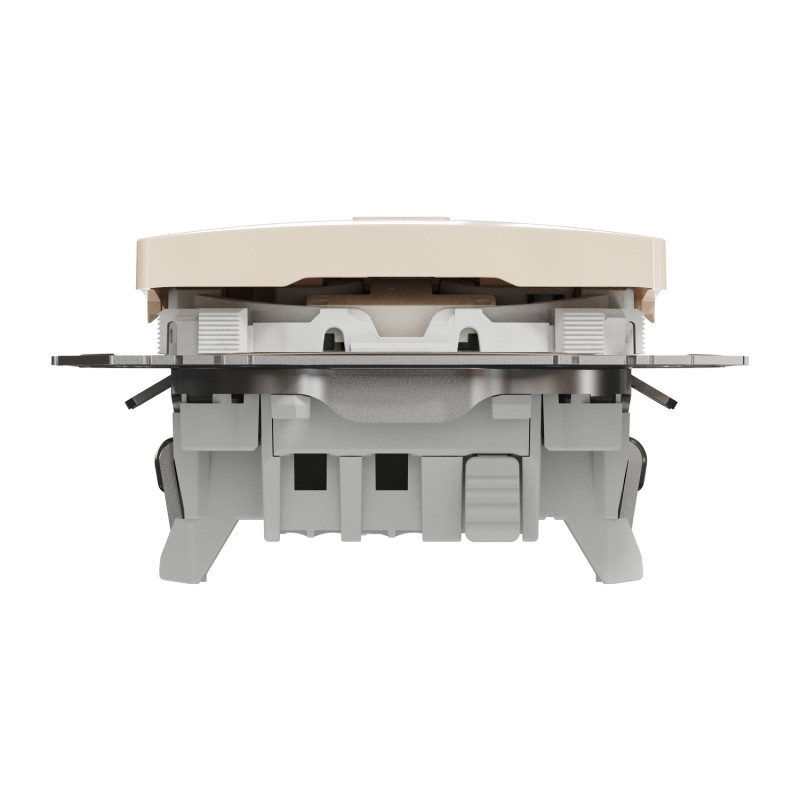 Одноклавишный переключатель с подсветкой бежевый [SDD112106L] ABS-UV Sedna Design&Element Шнейдер Электрик