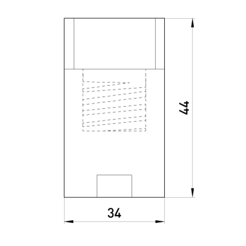 Патрон E14 44х32mm керамічний [s9100013] e.lamp socket.Е14.cer E.NEXT