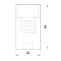 Патрон E14 44х32mm керамічний [s9100013] e.lamp socket.Е14.cer E.NEXT