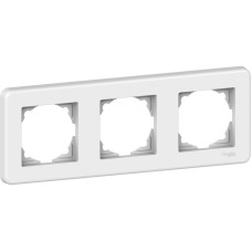 Рамка горизонтальная трехместная белая [LNA5800321] ABS Leona Schneider Electric