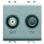 TV+SAT розетка конечная Chorusmart титан [GW14383] Gewiss