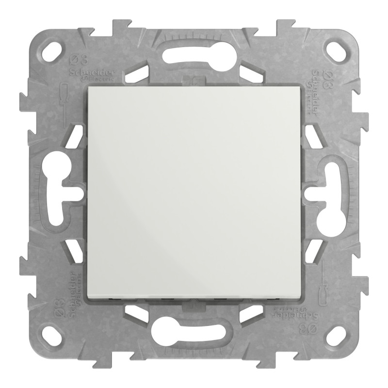Выключатель 1-клавишный Белый 74.5х74.5х34.25mm PC [NU520318] Unica New Schneider Electric