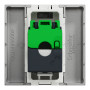 Розетка компьютерная RJ45 категория 6UTP 2 модули алюминий [NU341530] ABS-UV Unica New Шнейдер Электрик