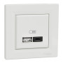 USB розетка A+C 3A Asfora белая ABS [EPH2700421] Шнейдер Электрик
