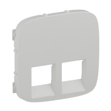 Накладка Rj11/Rj45 розетки Valena Allure белая [755425] Legrand
