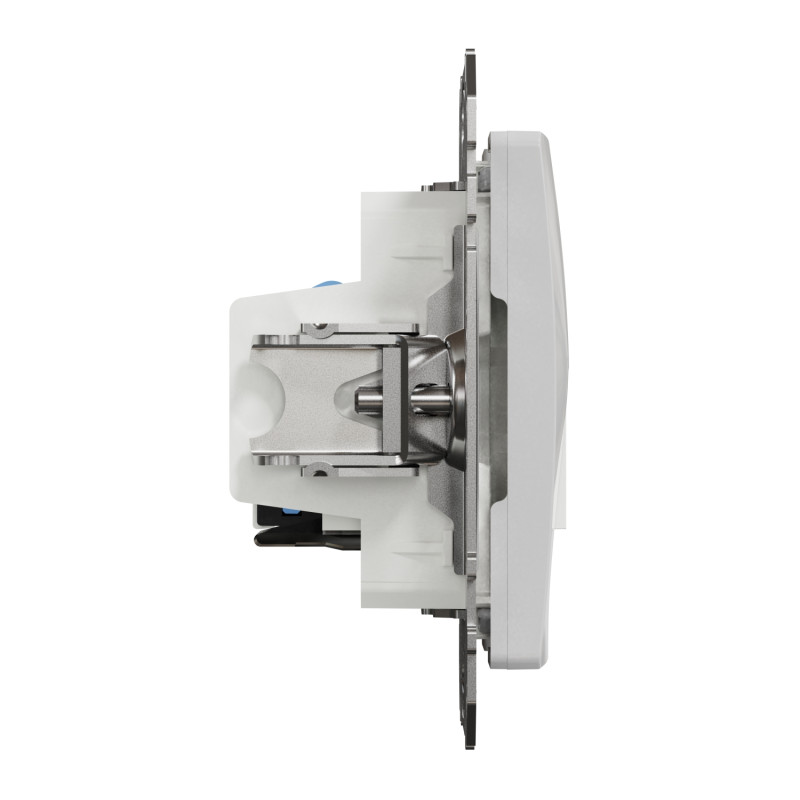 Розетка RJ45+RJ11 6UTP алюминий 73х73х37mm ABS-UV [SDD113468] Sedna Design & Elements Schneider Electric