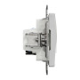 Розетка RJ45+RJ11 6UTP алюминий 73х73х37mm ABS-UV [SDD113468] Sedna Design & Elements Schneider Electric
