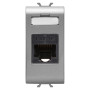 Розетка комп'ютерна RJ45 кат.5е UTP 1 модуль Chorusmart титан технополімер [GW14421] Gewiss