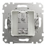 Концевая TV розетка 4 дБ белая [SDD111471] ABS-UV Sedna Design&Element Шнейдер Электрик
