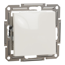 Выключатель одноклавишный ASFORA 71x71x43mm кремовый [EPH0170123] Schneider Electric