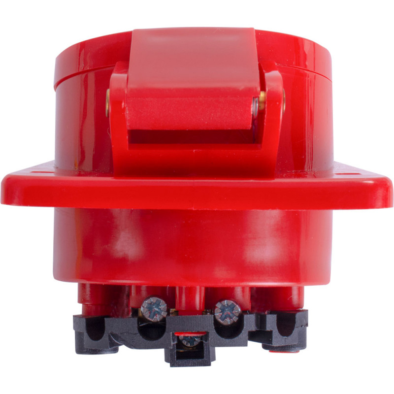 Силовая розетка 2P+PE 16А 230В встраиваемая IP44 красная [p012010] E.NEXT e.socket.pro.3.16.wall