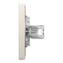 Розетка компьютерная с рамкой RJ45 UTP кат.5Е Asfora слоновая кость ABS [EPH4400123] Шнейдер Электрик