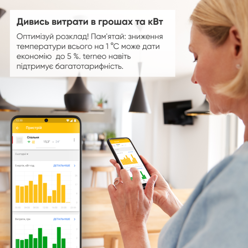 Терморегулятор для теплого пола 16A 3000BA WiFi [4820120221200] белый SX Terneo