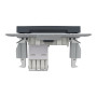 Розетка комп'ютерна RJ45 UTP кат.6 Asfora чорна ABS [EPH4700171] Шнейдер Електрік