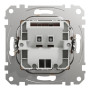 Розетка для виведення кабелю бежева [SDD112903] ABS-UV Sedna Design&Element Шнейдер Електрік