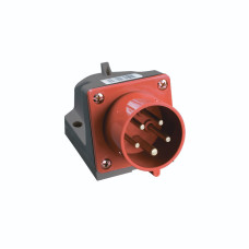 Силова вилка 3P+N+PE 16А 400В стаціонарна IP44 червона [PSR52-016-5-U] ЗСІ-515 UEC