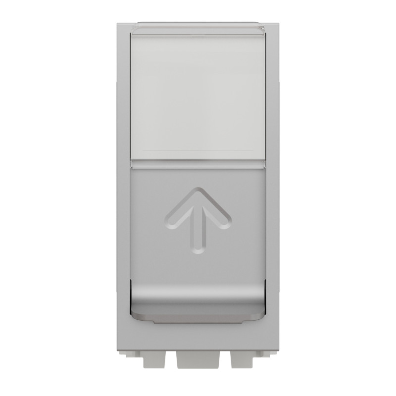 Розетка компьютерная RJ45 категория 5UTP 1 модуль алюминий [NU341030] ABS-UV Unica New Шнейдер Электрик