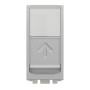 Розетка компьютерная RJ45 категория 5UTP 1 модуль алюминий [NU341030] ABS-UV Unica New Шнейдер Электрик