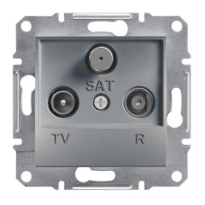 TV-R-SAT розетка конечная Asfora сталь ABS [EPH3500162] Шнейдер Электрик