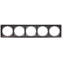 Рамка 5-постова 365х81х9,5мм антрацит [ins0040064] E.NEXT e.lux.10104L.5.fr.anthracite