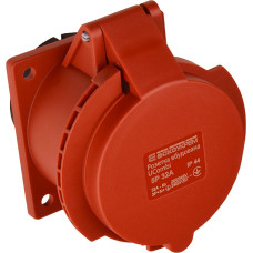 Силовая розетка 3P+N+PE 32А 415В встраиваемая IP44 полиамид красная [A0080010163] UCombi АСКО