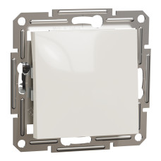 Выключатель кнопочный ASFORA 71x71x43mm кремовый [EPH0770123] Schneider Electric
