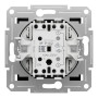 Выключатель одноклавишный Asfora самозажимной ABS черный [EPH0100171] Шнейдер Электрик