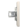 Розетка компьютерная с рамкой RJ45 UTP кат.5Е Asfora слоновая кость ABS [EPH4400123] Шнейдер Электрик