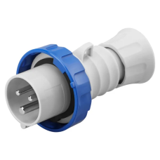 Силовая вилка 2P+E 32А 230В переносная IP67 синяя [GW60037H] IEC 309 HP GEWISS