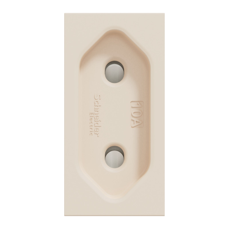 Розетка со шторками 10А Бежевый 45х22.5х37mm PC [NU303144] Unica New Schneider Electric