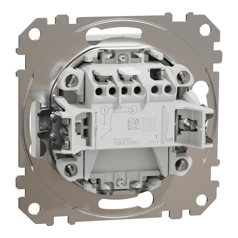 Картковий вимикач 10А Білий 73х73х45mm ABS-UV [SDD111121] Sedna Design & Elements Schneider Electric