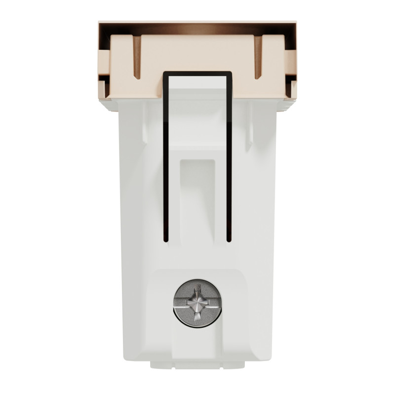 Розетка со шторками 10А Бежевый 45х22.5х37mm PC [NU303144] Unica New Schneider Electric