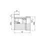 Патрон E27 56х41mm керамічний [s9100014] e.lamp socket.Е27.cer E.NEXT