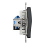Компьютерная розетка RJ45 CAT6 UTP Черный 73х73х35mm ABS-UV [SDD114461] Sedna Design & Elements Schneider Electric