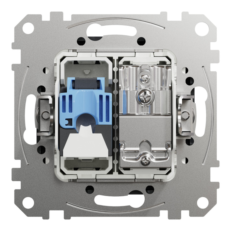 Розетка RJ45 кат.6 UTP -TV черная [SDD114469T] ABS-UV Sedna Design&Element Шнейдер Электрик