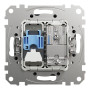 Розетка RJ45 кат.6 UTP -TV черная [SDD114469T] ABS-UV Sedna Design&Element Шнейдер Электрик