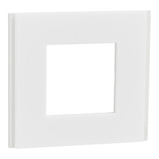 Рамка 1-постовая 85x92x10,25mm матовый белый [NU600279] PC Unica Deco Signature Шнейдер Електрік