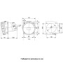 Силовая розетка 3P+N+E 125А 400В встраиваемая IP67 красная [GW62262H] IEC 309 HP GEWISS