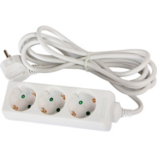 Удлинитель 5м с з/к 3 гнезда без выключателя baby protect [s042005] e.es.3.5.z.b E.NEXT