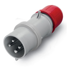 Силовая вилка 3P+PE 16А 400В переносная IP44 [DIS2131636] Quadro ДКС