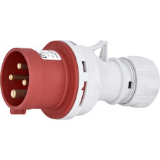 Силовая вилка 3P+PE 16А 400В переносная IP44 красная [4482017] EV-1643 ETI