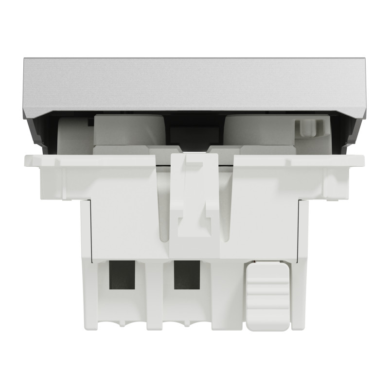 Вимикач 10А Алюміній 45х45х34.26mm ABS-UV [NU320630N] Unica New Schneider Electric