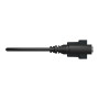 Розетка Minijack 1 модуль антрацит [NU343354] ABS-UV Unica New Шнейдер Электрик