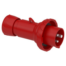 Силовая вилка 2P+E 16А 415В переносная IP67 красная [PKX16M733] PratiKa Schneider Electric