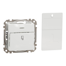 Карточный выключатель 10А Белый 73х73х45mm ABS-UV [SDD111121] Sedna Design & Elements Schneider Electric