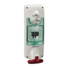 Силовая розетка 3P+N+E 63А 415В стационарная IP65 красная [PKB63U535] PratiKa Schneider Electric