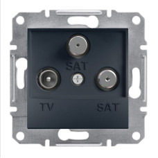 TV-SAT-SAT розетка конечная Asfora антрацит ABS [EPH3600171] Шнейдер Электрик