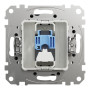 Компьютерная розетка RJ45 CAT6 UTP Черный 73х73х35mm ABS-UV [SDD114461] Sedna Design & Elements Schneider Electric